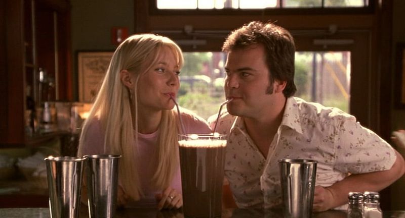 Una scena del film Amore a prima svista con Gwyneth Paltrow e Jack Black
