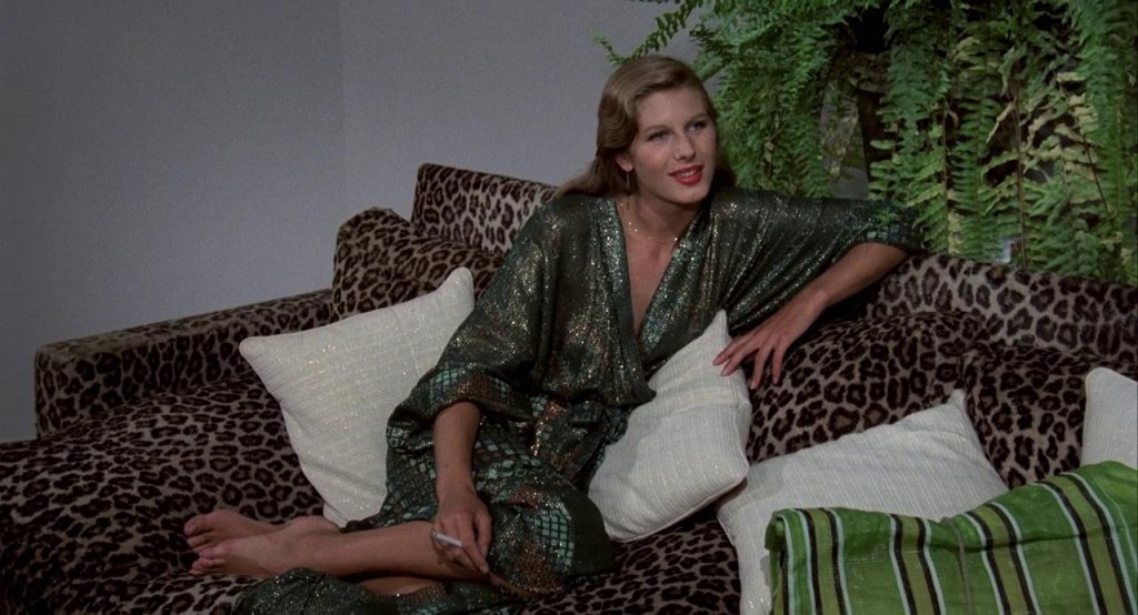 La bellissima attrice Marina Langner nel film Banana Joe del 1982